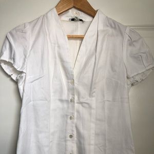 White Banana Republic button down shirt